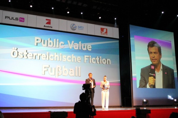 Markus Breitenecker und Manuela Raidl bei der SevenOneMedia Programmpräsentation 2010